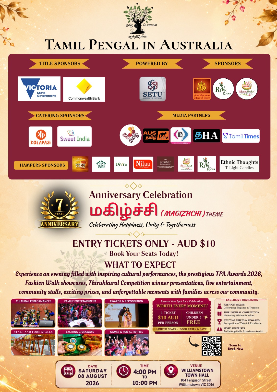 TPA 7th Anniversary Celebration — "Magizhchi" (மகிழ்ச்சி) poster